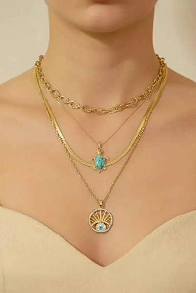 Maren Store Çelik Çoklu Kolye