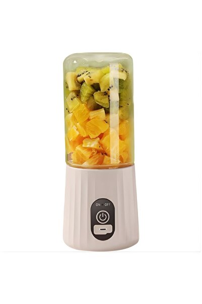 Generic Portable fruit blender for smoothies and juices, portable, 6 stainless steel blades – USB charging – (capacity 380-400 ml)