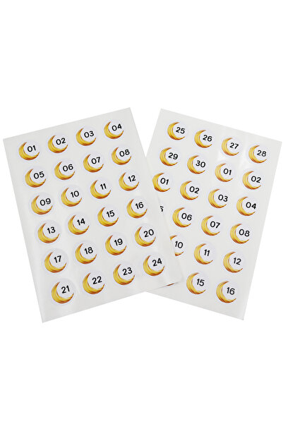 repro design Σετ ημερολογίου 30 ημερών για το Ραμαζάνι Κενό κουτί δώρου 10x15 εκ. 30 τεμάχια 48 τεμάχια Ετικέτα αριθμών Ημερολόγιο Advent