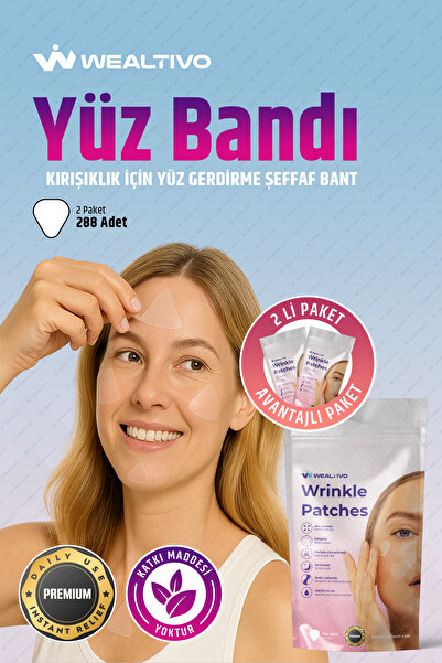 Wealtivo Face Lift Tape, Wrinkle Reducing Transparent Face Tapes (Wrinkle Pat...