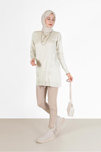 Alvina TIE-DETAILED KNITWEAR TUNIC 42044