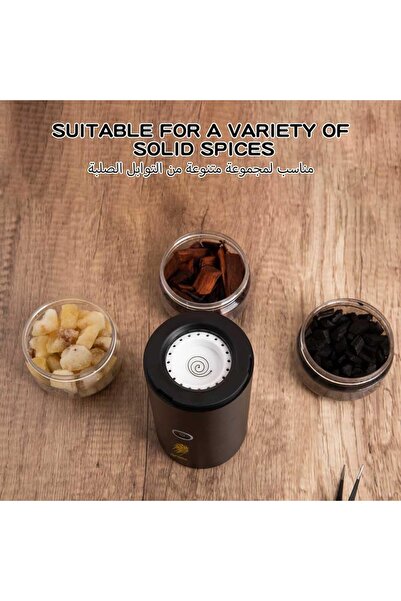 Generic Electric Bakhoor Arabic Aroma Diffuser, Rechargeable Portable USB Incense Burner (Pack of 2)