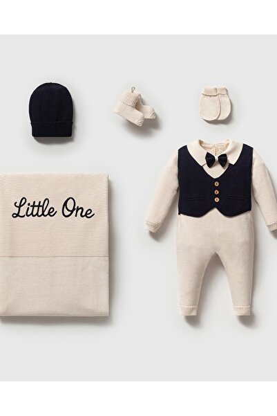 Mert Baby مجموعة ملابس التريكو من ليتل ون مكونة من طقم فيست قطع من القطن العض...