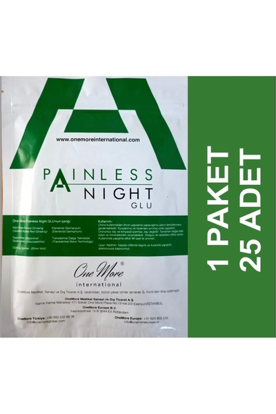 One more international ONE MORE PAİNLESSİS NİGHT GLU Burun & Sırt Bantı