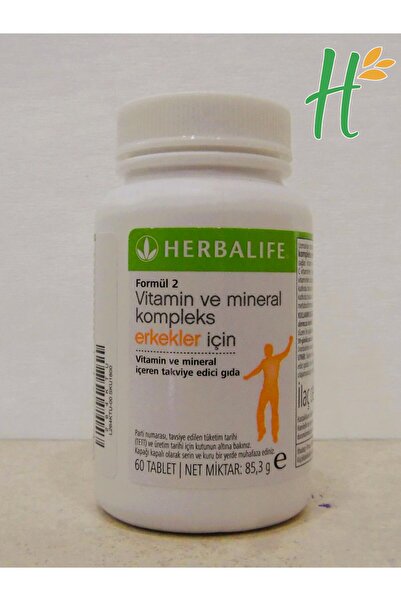 Herbalife Formül 2 – Erkeklere özel - 24 Vitamin ve Mineral Kompleks 60 tablet