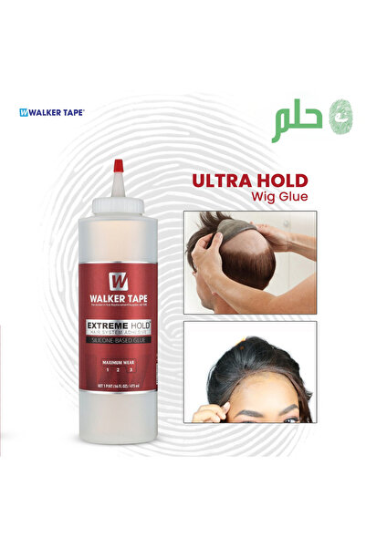 Walker Tape ® Extreme Hold – 16 fl oz Liquid Adhesive Squeeze Bottle – Silicone-Based Wig Glue