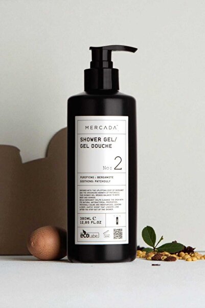 Mercada Siyah No 2 Purifying and Soothing Shower Gel 380 ml – Bergamot ve Patçuli Özlü Duş Jeli