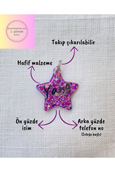 VenüsTakı Yıldız Şeklinde Kedi/ Köpek- İsimliği/ Künyesi