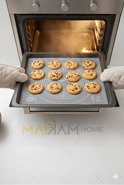 Makkam Home |   Large Size Silicone Gray Dough Rolling Mat Large Size 45X65 Non-Stick Mat Dough Rolling Floor