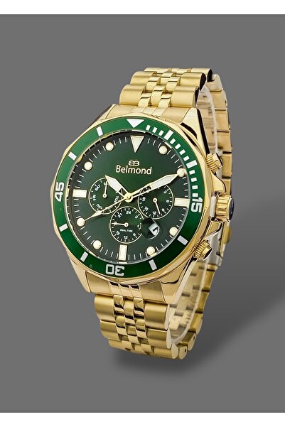 Belmond Original 2 Years Warranty Functions Active 5 Atm Waterproof Steel Band Men Wristwatch