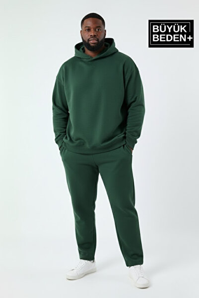 Superlife Ανδρικό φούτερ με κουκούλα μεγάλου μεγέθους SPR24BSW57