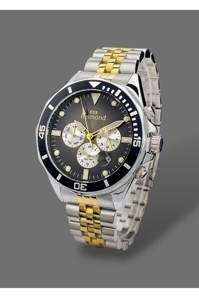 Belmond Original 2 Years Warranty Functions Active 5 Atm Waterproof Steel Band Men Wristwatch