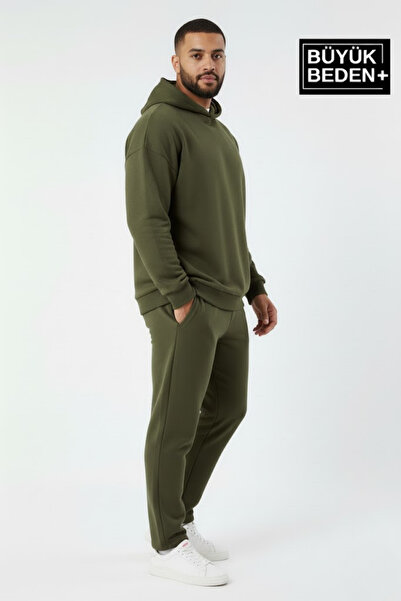 Superlife Men's Large Size Hooded Slim Sweatshirt Spr24Bsw57