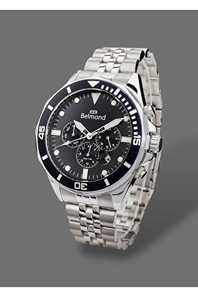 Belmond Original 2 Years Warranty Functions Active 5 Atm Waterproof Steel Band Men Wristwatch