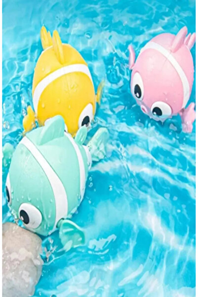 Ax Axentia 1 Adet Bebeklerin Banyo Arkadaşı Suda Yüzen Oyuncak Kurmalı Balık ...