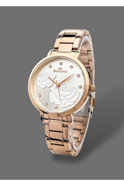 Belmond Original 2 Years Warranty 3 Atm Waterproof Rose Gold Color Steel Band Women Wristwatch