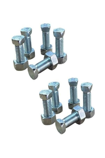 DEVELİ TARIM Ünlü Pulluk Ucu Civatası Somunlu Köşeli 10 Adet