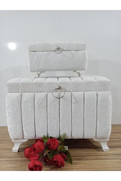 Hasret Çeyiz Çeyiz Sandığı Damat Nişan Bohça Gelin Sandık 2li 0312