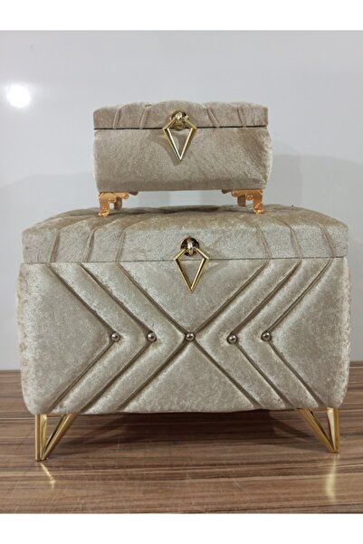 Hasret Çeyiz Çeyiz Sandık Damat Nişan Bohça Gelin Sandığı 2li 0308