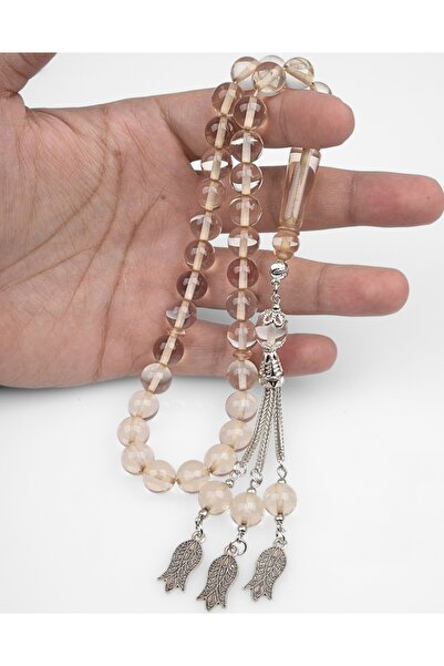 NAMAT مسبحة صلاة حصرية مكونة من 33 حبة مصنوعة من غبار العنبر مع صندوق هدايا