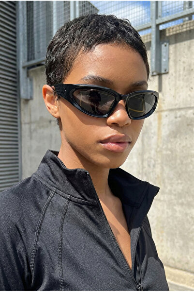 Kapin Biker Spor Güneş Gözlüğü - Siyah