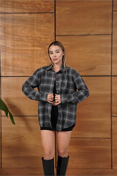 Bak'ap Premium Trend Καρό Καφέ Χειμερινό Πουκάμισο