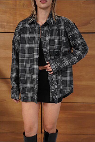 Bak'ap Premium Trend Καρό Καφέ Χειμερινό Πουκάμισο