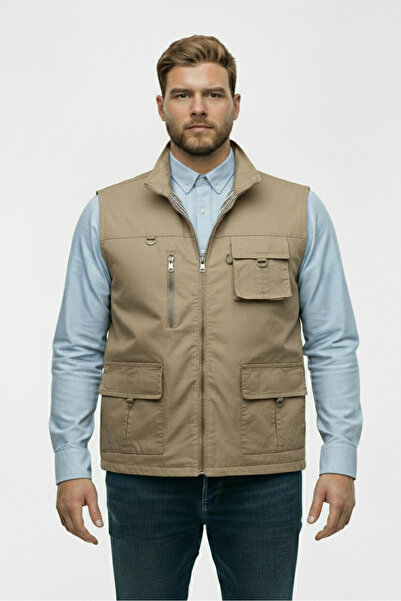 Lifeguard Βαμβακερό γιλέκο Safari Plus Size