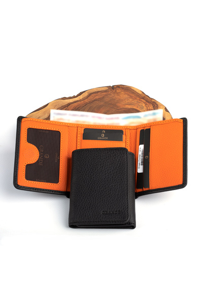 Grande Hky 1414 Γνήσιο Δερμάτινο Ανδρικό Πορτοφόλι & Σετ Ζώνης με Κάρτα και Μηχανισμό