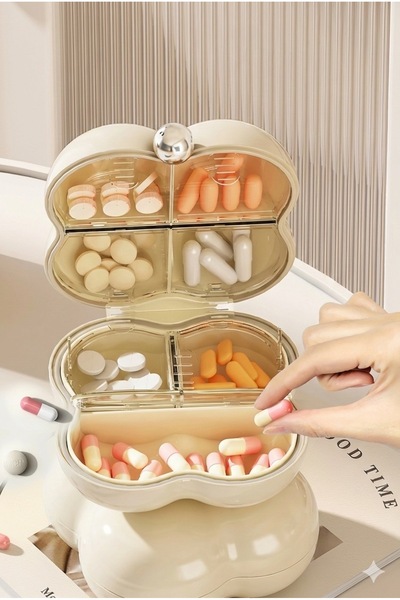 BEYZANA Taşınabilir Seyehat Mini İlaç Saklama Kutusu Organizatör