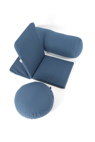 Yoga Arden Meditasyon Sandalyesi + Bolster + Minder 3'lü Yoga Meditasyon Seti