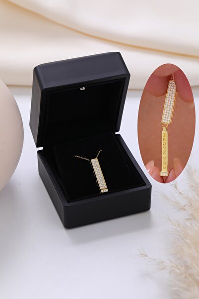 LOTUS JW Işıklı Kolye Kutulu Seni Seviyorum Yazılı Gümüş Aşk Kolyesi | 925 Ayar Gümüş Kolye