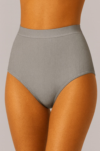 OykWear Pamuklu Fitilli 5 li paket Yüksel Bel Toparlayıcı Kadın Külot Büyük Beden