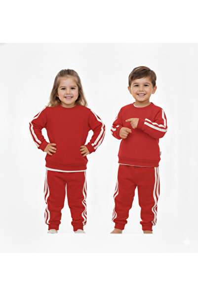 Masal Dünyası Bursa Side Striped Unisex Bottom - Top Set 0-24 5 Colors