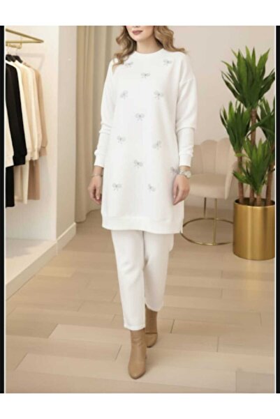 BYBIYIK KADIN İKİ İPLİK FİYONK DETAYLI PENYE