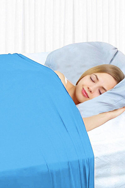 Bundeba Sensory Stretch Fabric Turquoise Single Sheet Elastic Duvet Cover Bedspread