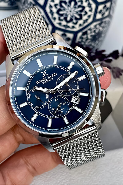 Daniel Klein Original All Functions Active Men's Steel Watch with Bracelet Gift