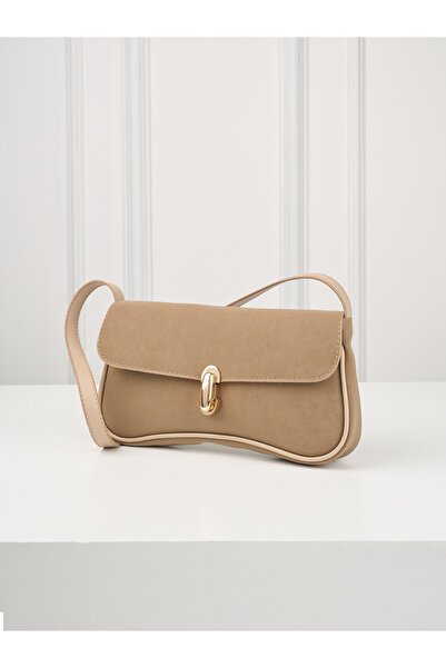 Rivina Liva Women's Vintage Gold Buckle Retro Model Hand and Shoulder Bag