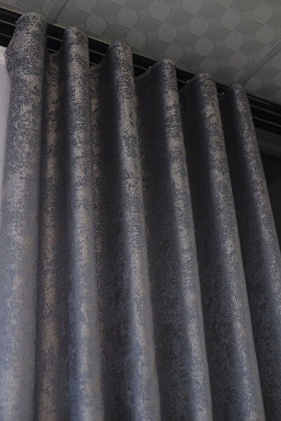 PERDEYERİ S Pile Alya Jacquard 1/3 Cortina de podea cu un singur aripă