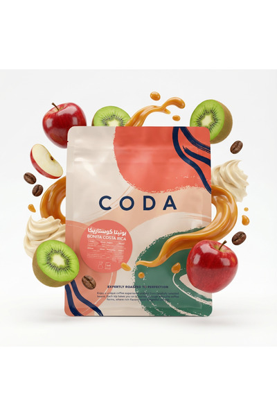 CODA حبوب قهوة بونيتا كوستاريكا المميزة v60، 250 غرام - حبوب كاملة مثالية لـ ...