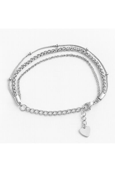 Tasarım سوار فولاذي بثلاث طبقات وثلاثة حلقات، طراز 0.3 ملم، طول 16 سم، للجنسي...