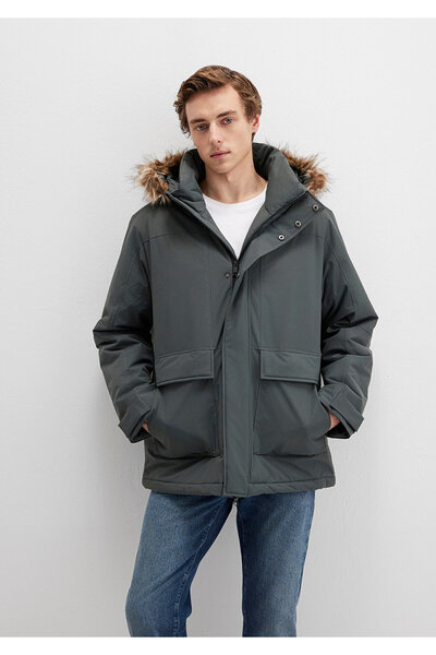 Mavi Hooded Green Parka Loose Fit / Relaxed Fit 0110472-71598