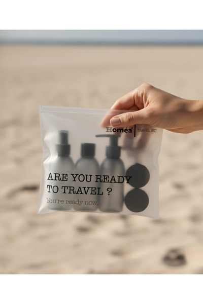ROYALGROSS Set de călătorie din 5 bucăți Set de borcane din plastic de 100 ml Kit de călătorie afumat
