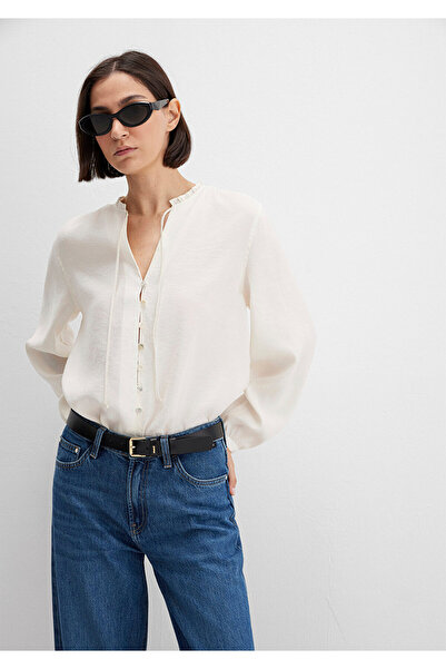 Mavi Ecru Tencel Tm Blended Shirt 1211421-80194