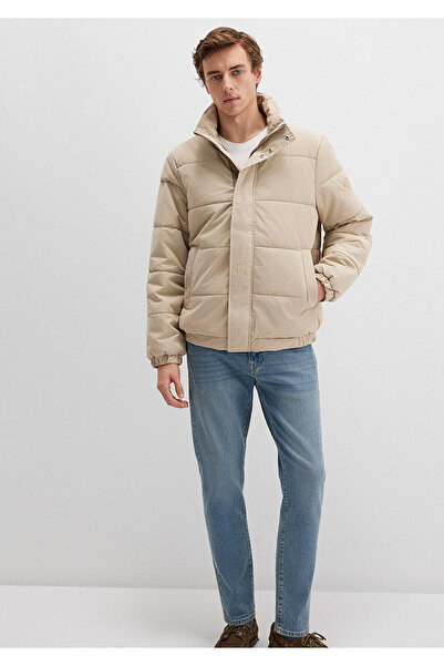 Mavi Mock Neck Beige Puffer Jacket 0110470-86559