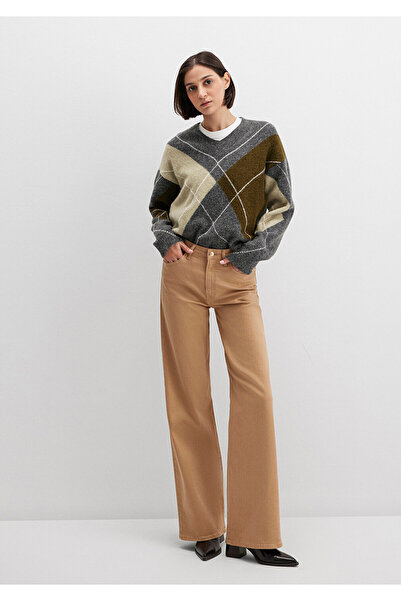 Mavi Malibu Beige Gabardine Trousers 1010152-91198