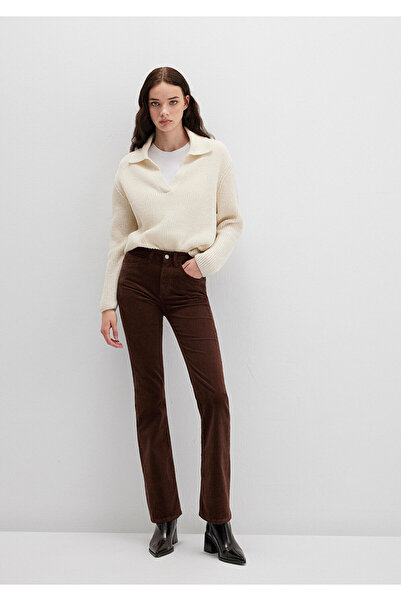 Mavi Παντελόνι Maria Brown Velvet 101225-91316