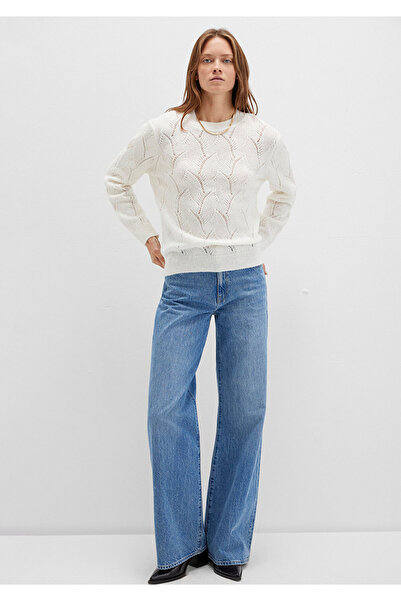 Mavi Crew Neck Ecru Sweater Regular Fit / Regular Cut 1710799-70057