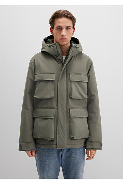 Mavi με κουκούλα Πράσινο μπουφάν Loose Fit / Χαλαρή Άνετη Εφαρμογή 0110468-85485