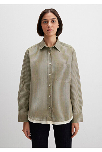 Mavi Striped Khaki Shirt Loose Fit / Relaxed Fit 1211372-91369